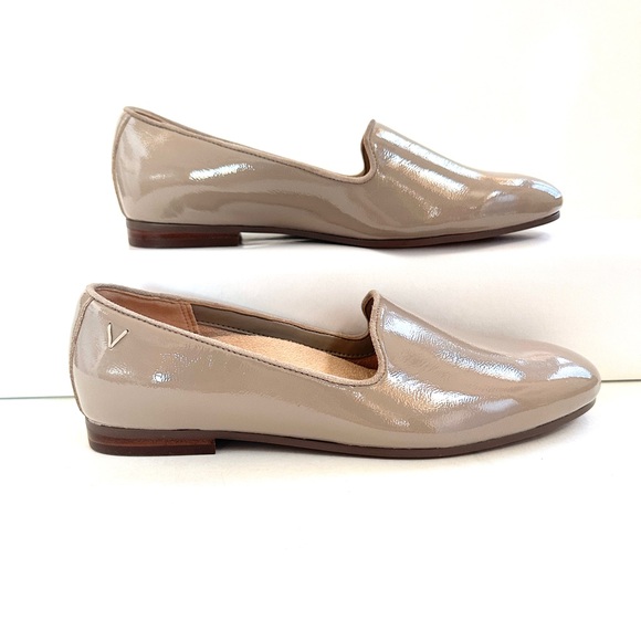 VIONIC WILLA II PATENT LEATHER SLIP-ON FLAT LOAFER IN NUDE TAUPE NEW! Sz6.5W - Picture 4 of 14
